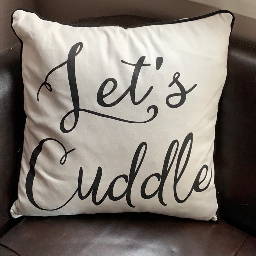 Let’s Cuddle Throw Pillow